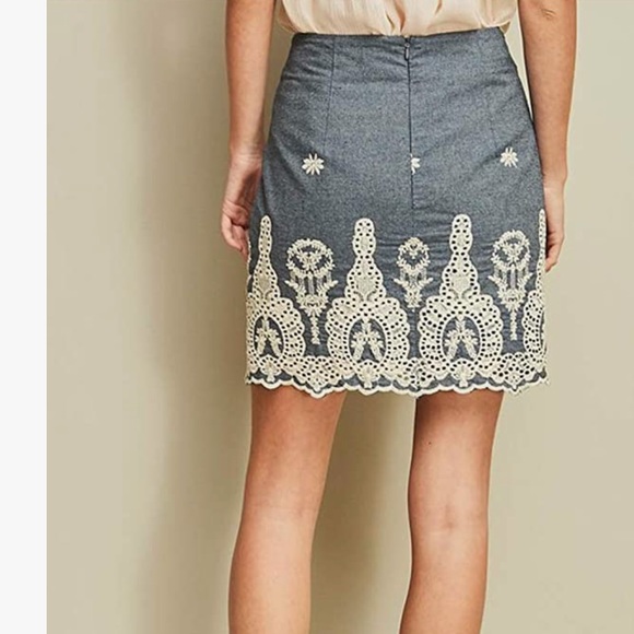 Entro Denim Skirt - Picture 3 of 4